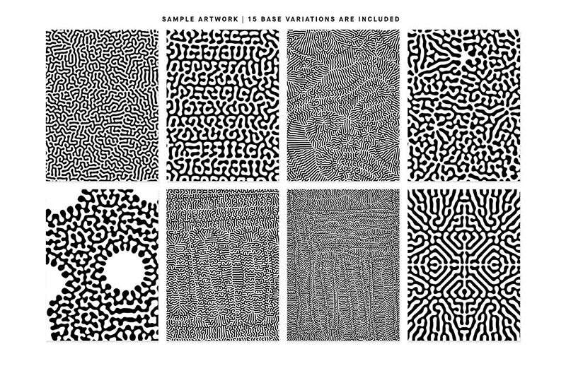 15个哈林涂鸦艺术AI矢量包装图案 图片素材 第3张
