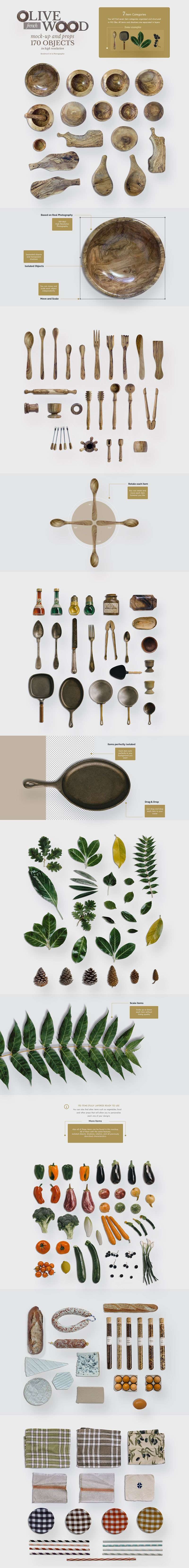 高端木制餐具厨具图片素材PSD格式 图片素材 第2张