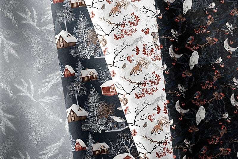 北欧冬季主题包装无缝图案，PNG JPG格式 图片素材 第4张