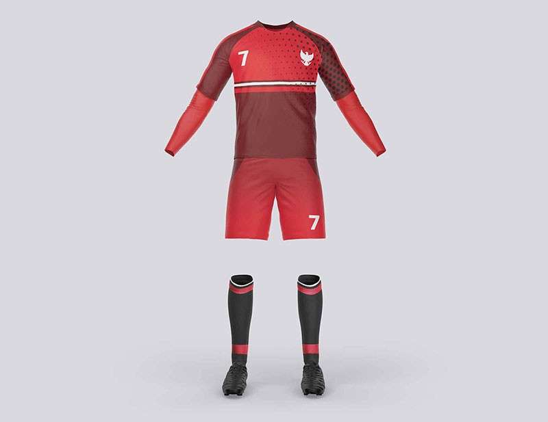 足球服装球衣模型样机PSD 样机素材 第2张
