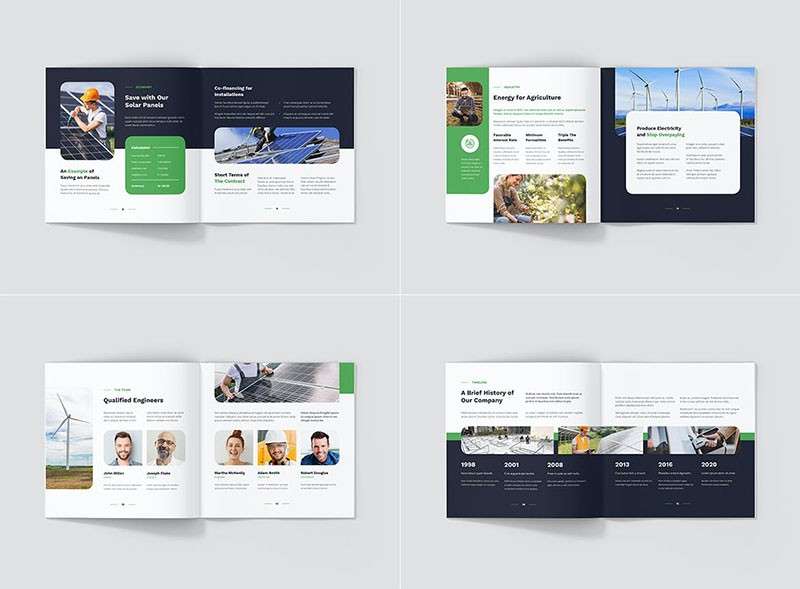 新能源企业画册InDesign设计模板 样机素材 第3张