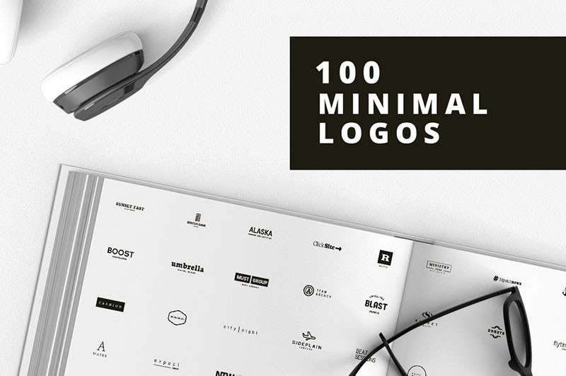 100个极简风Logo标志矢量模板，AI PSD格式 图标素材 第1张