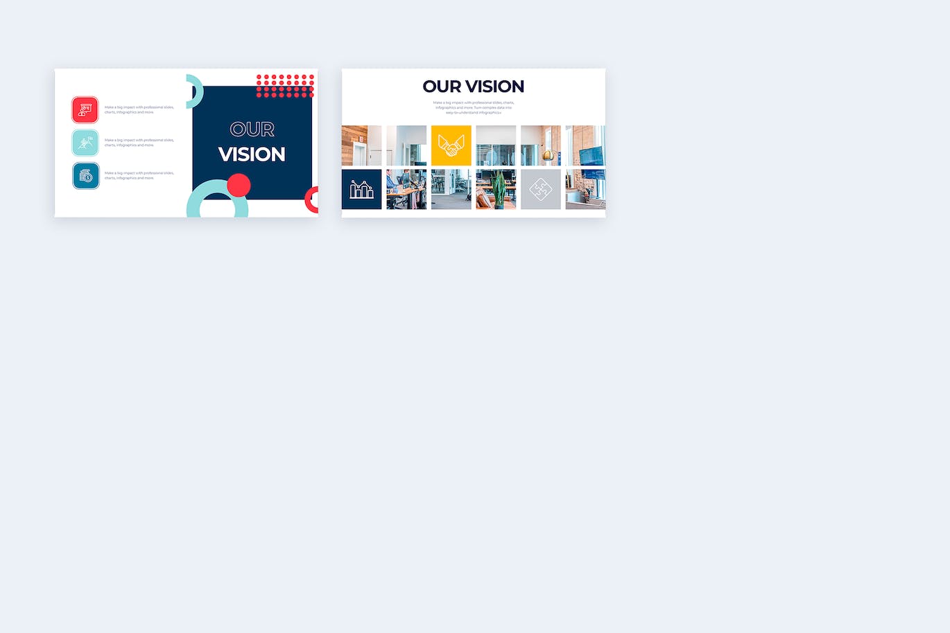 现代视觉幻灯片信息图表矢量模板 Business Vision Slides Illustrator Infographics 幻灯图表 第4张