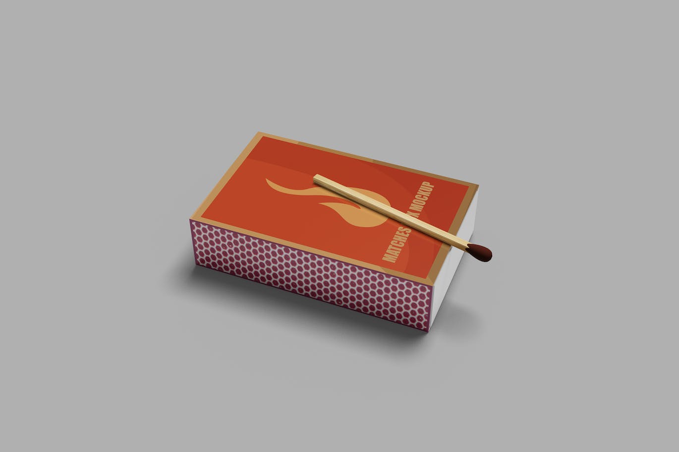 火柴盒纸盒设计样机 Matches Box Mockup 样机素材 第1张