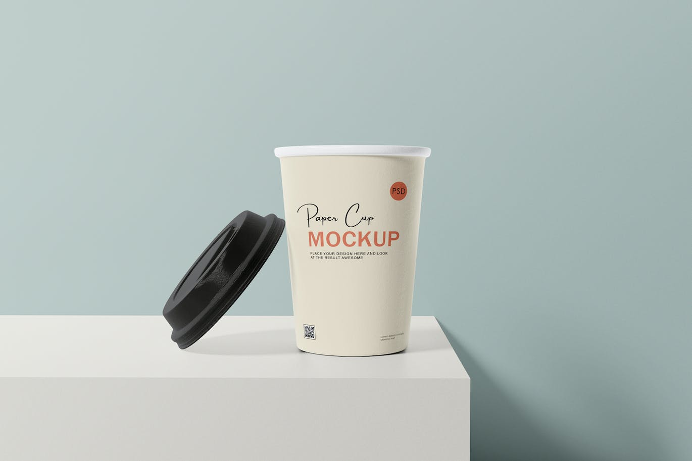 咖啡机咖啡杯包装设计样机 Coffee cup mockup with coffee machine 样机素材 第10张