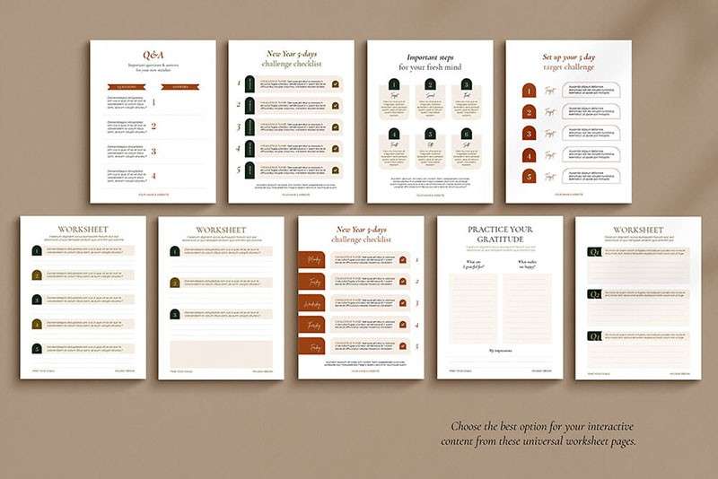 节日礼品画册设计模板InDesign CANVA源文件 样机素材 第18张