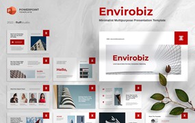 公司管理流程培训PPT设计模板 Envirobiz – Business PowerPoint Template