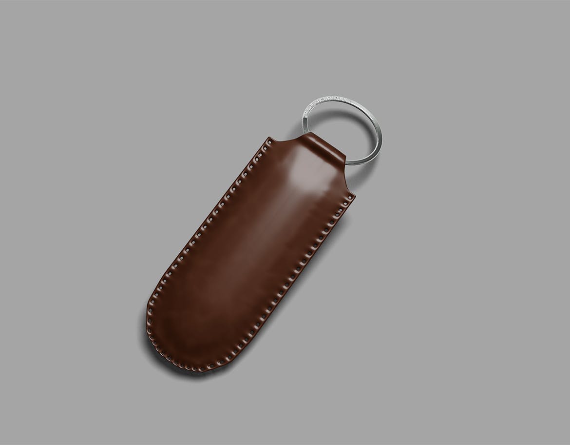 真皮钥匙扣设计样机 Keychain Mockup 样机素材 第2张