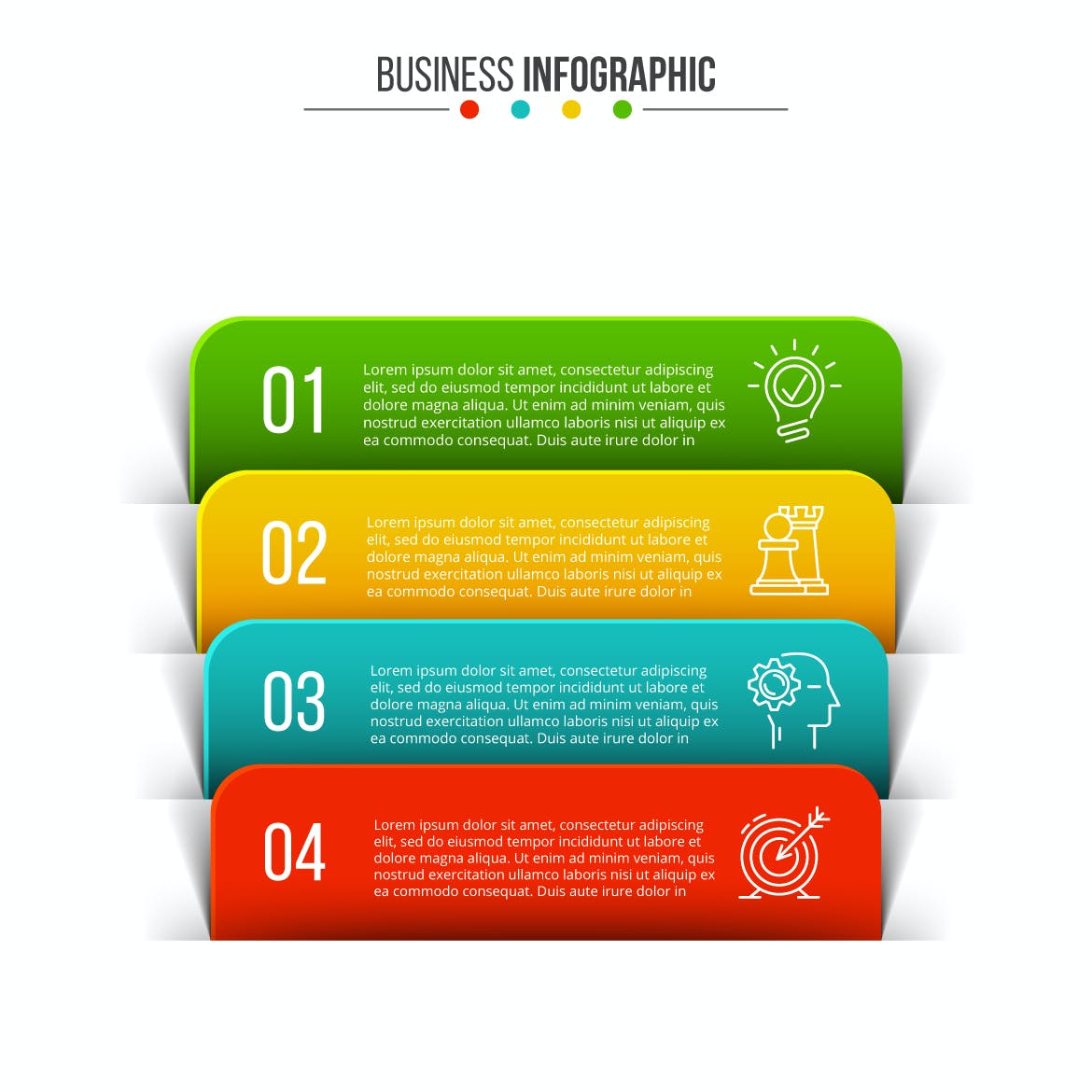 业务步骤信息图表元素集合 Business Infographics Elements Set 幻灯图表 第3张