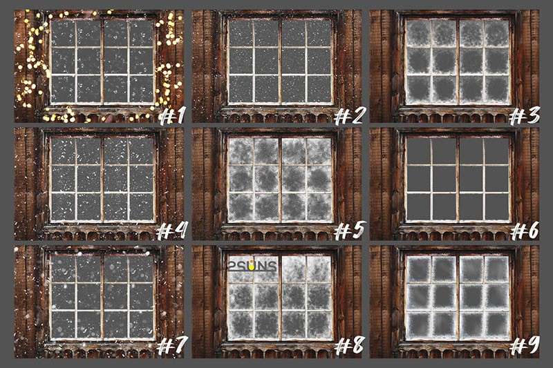 20个圣诞窗框合成叠加素材PNG 图片素材 第4张