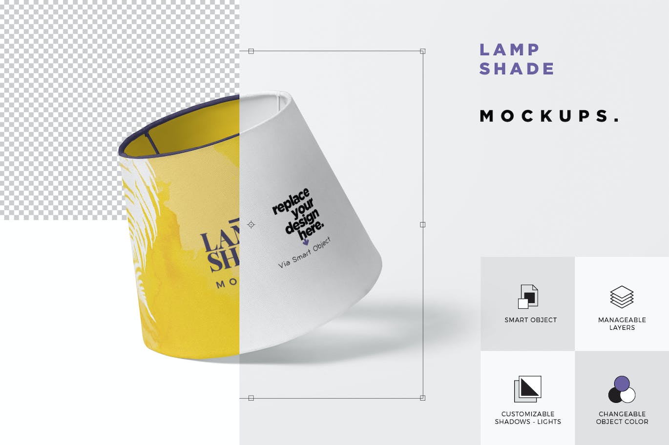 台灯灯罩设计样机 Lamp Shade Mockups 样机素材 第6张