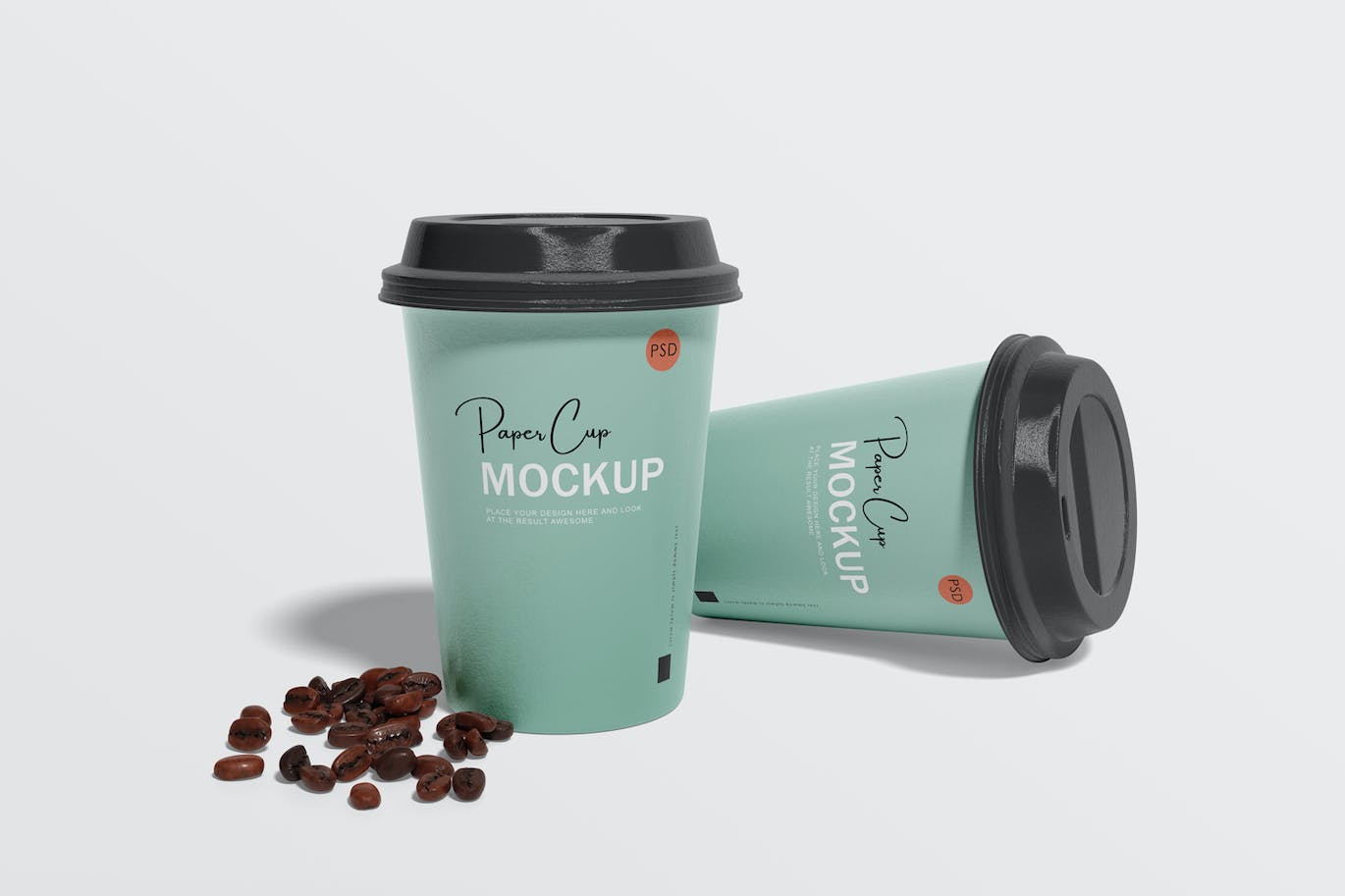 纸咖啡杯品牌设计样机 Paper coffee cup mockup 样机素材 第2张