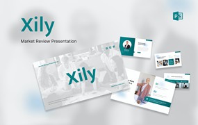 市场回顾PowerPoint演示模板 Xily – Market Review PowerPoint Template