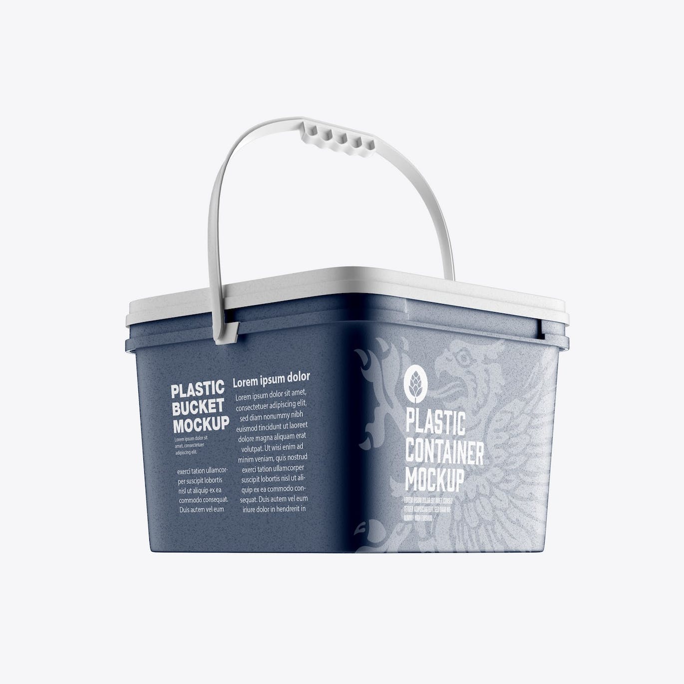 方形塑料容器包装设计样机 Square Plastic Container Mockup 样机素材 第15张