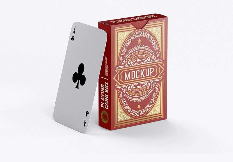 扑克牌包装设计样机模板PSD 样机素材 第4张