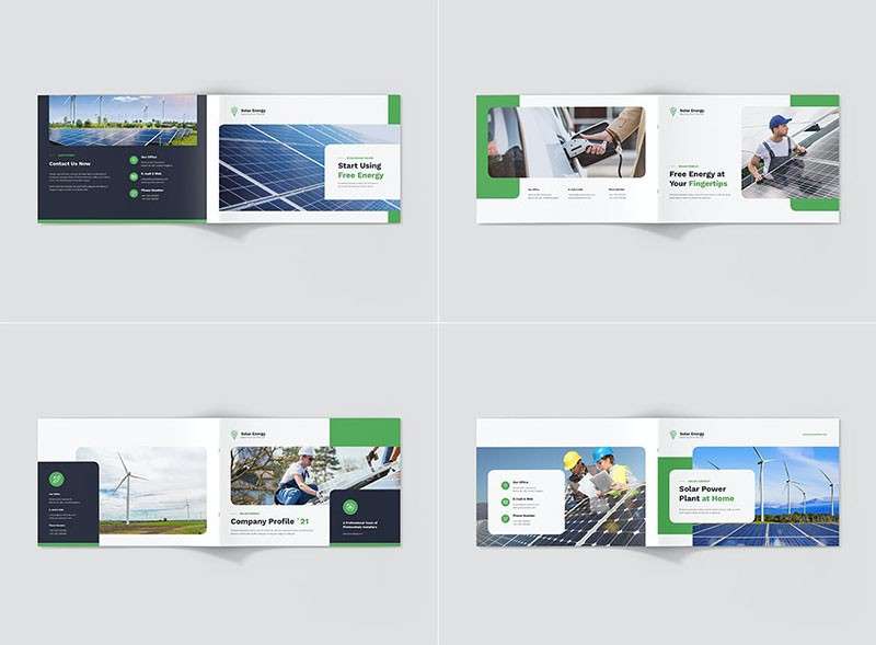 新能源企业画册InDesign设计模板 样机素材 第11张
