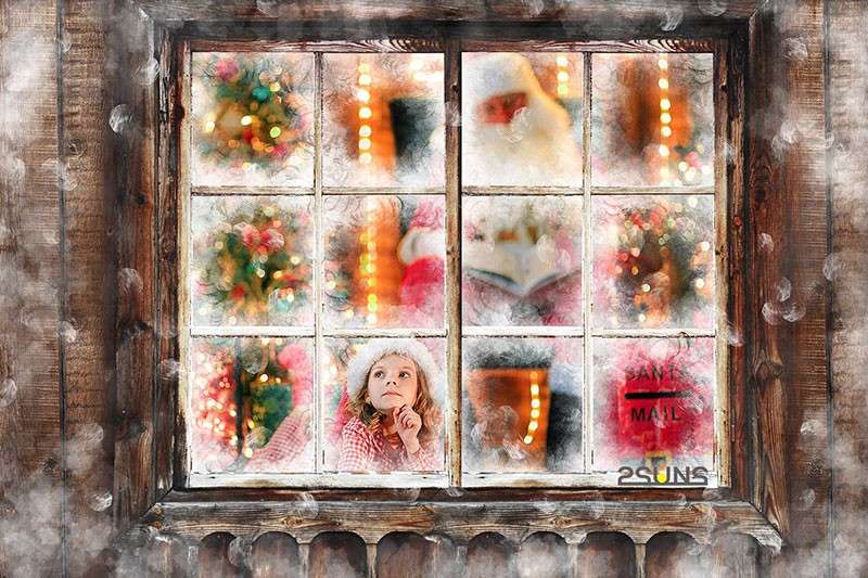 20个圣诞窗框合成叠加素材PNG 图片素材 第2张