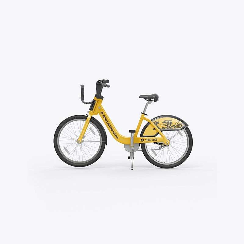 自行车共享单车设计展示样机PSD 样机素材 第6张