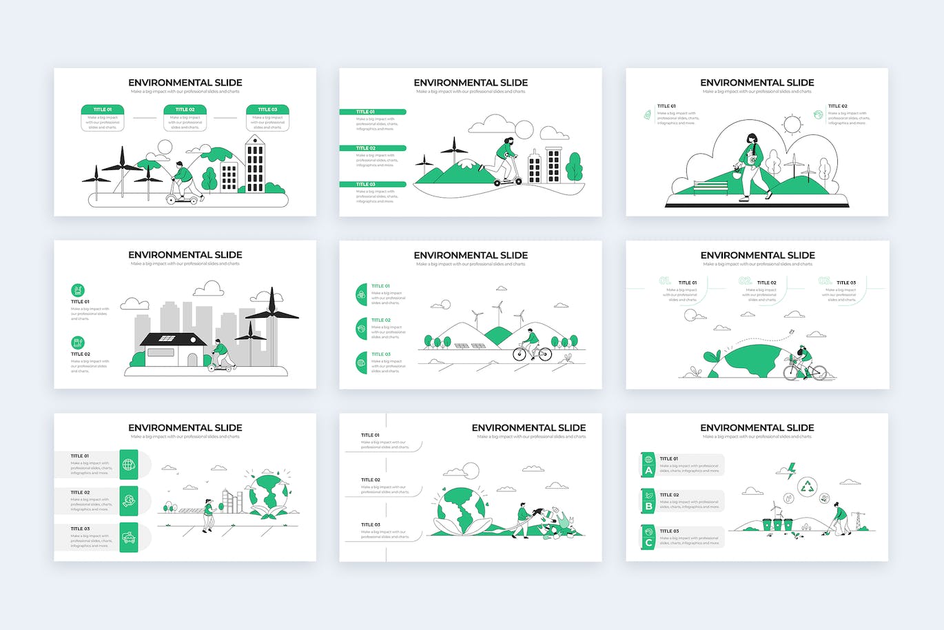 生态环境信息图表矢量模板 Education Environmental Illustrator Infographics 幻灯图表 第3张