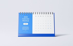 2023螺旋活页日历设计样机 2023 Calendar Mockup