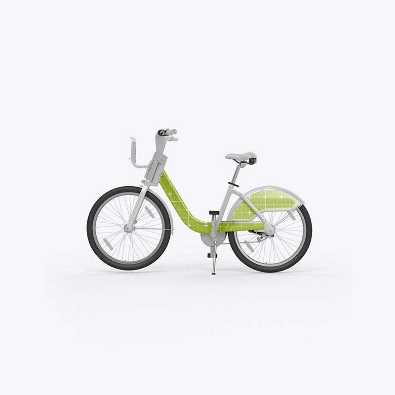 自行车共享单车设计展示样机PSD 样机素材 第7张