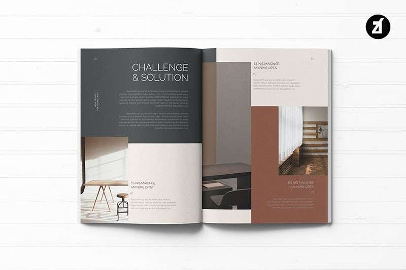 北欧现代家具宣传画册InDesign设计模板 样机素材 第9张
