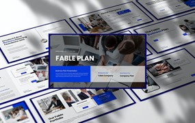 企业战略报告PPT创意模板 Fable – Business Presentation PowerPoint Template