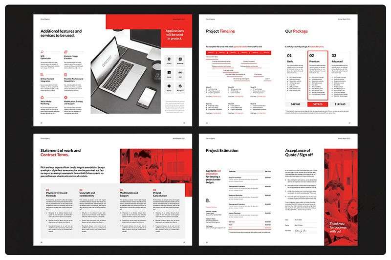 房产企业画册InDesign设计模板 样机素材 第3张