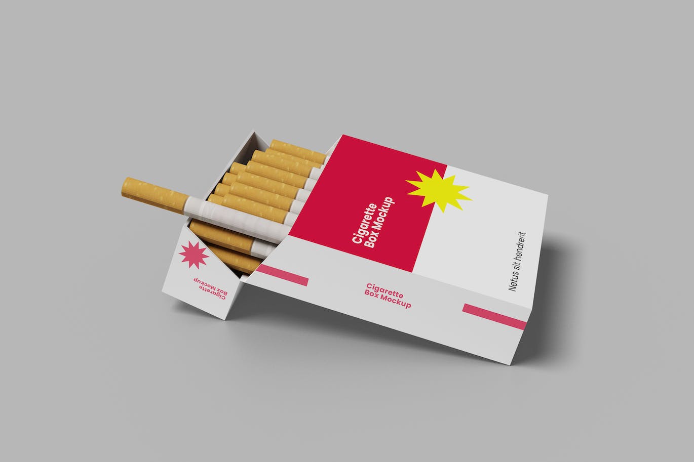 香烟盒包装设计样机 Cigarette Box Mockup 样机素材 第1张