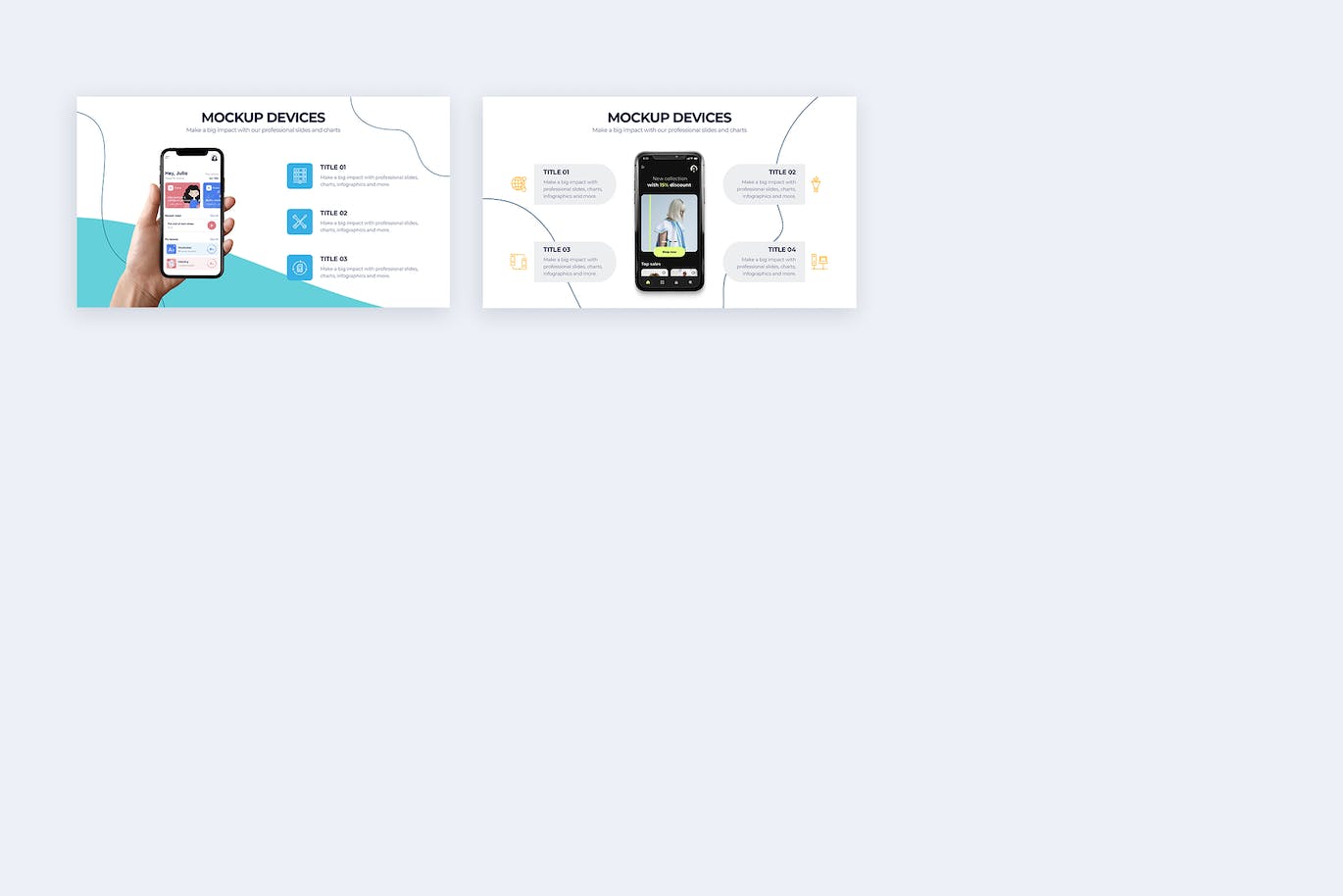 样机设备信息图表矢量模板 Business Mockup Devices Illustrator Infographics 幻灯图表 第4张