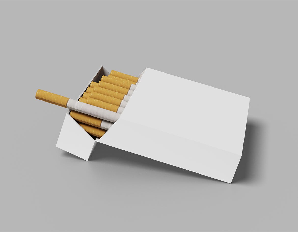 香烟盒包装设计样机 Cigarette Box Mockup 样机素材 第2张