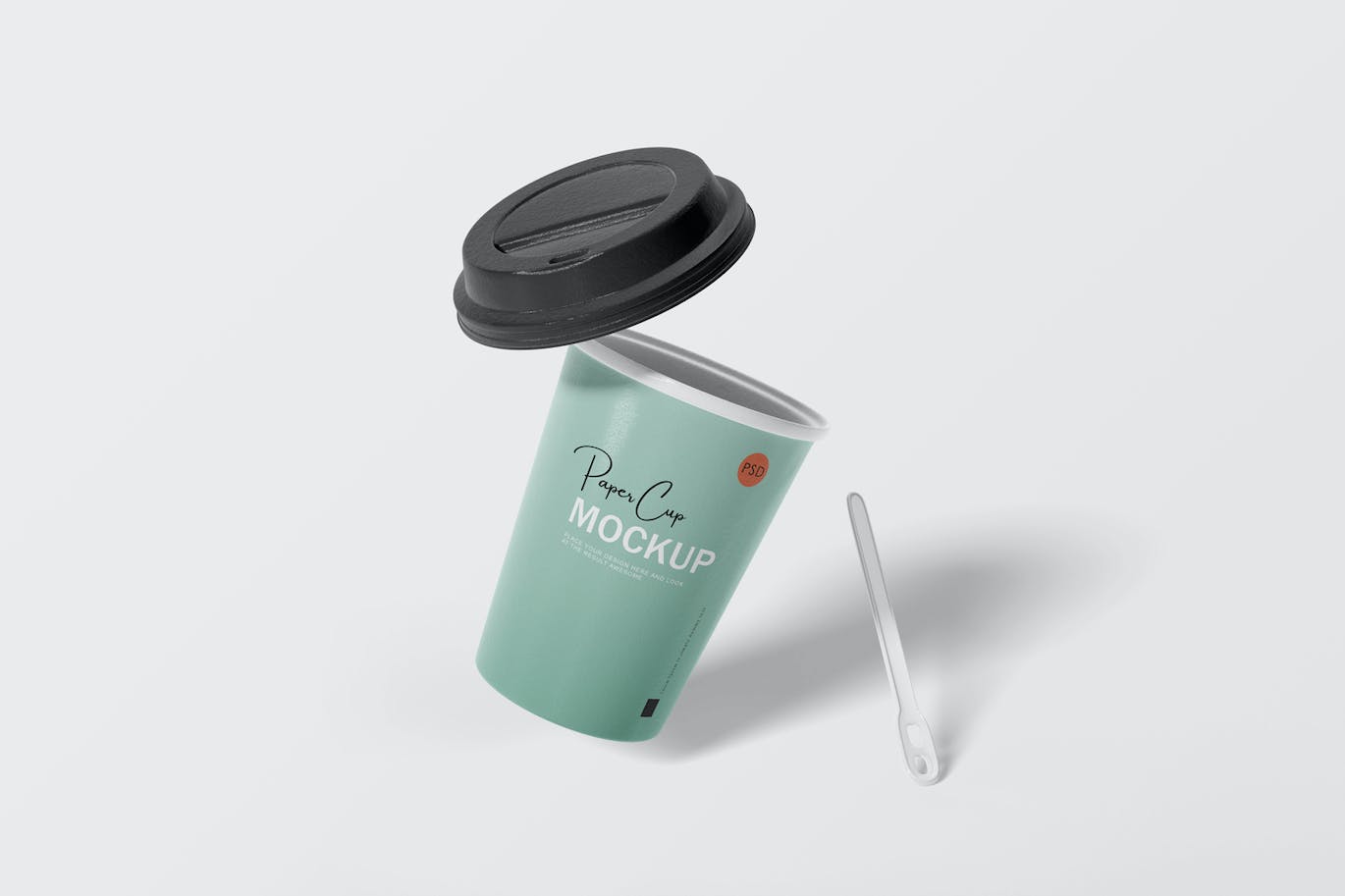 纸咖啡杯品牌设计样机 Paper coffee cup mockup 样机素材 第5张
