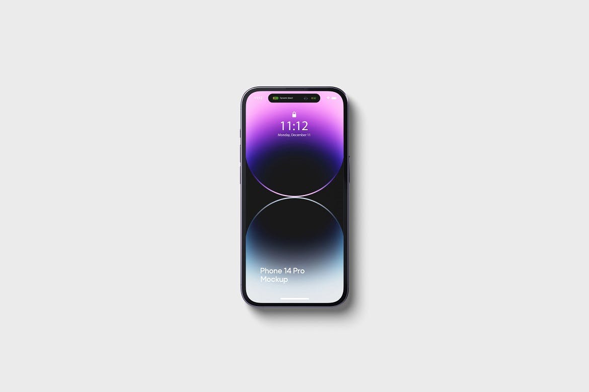 紫色iPhone 14 Pro苹果手机样机 Phone 14 Pro Mockup 样机素材 第4张