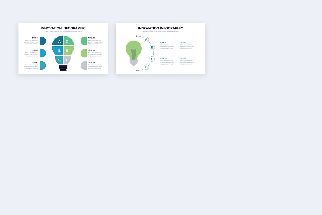 业务创新信息图表矢量模板 Business Innovation Slides Illustrator Infographic 幻灯图表 第4张