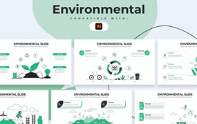 生态环境信息图表矢量模板 Education Environmental Illustrator Infographics
