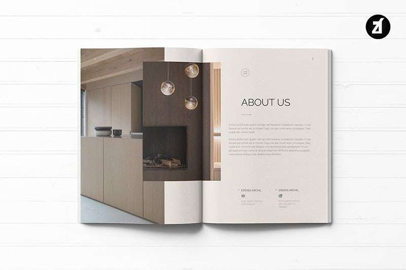 北欧现代家具宣传画册InDesign设计模板 样机素材 第5张