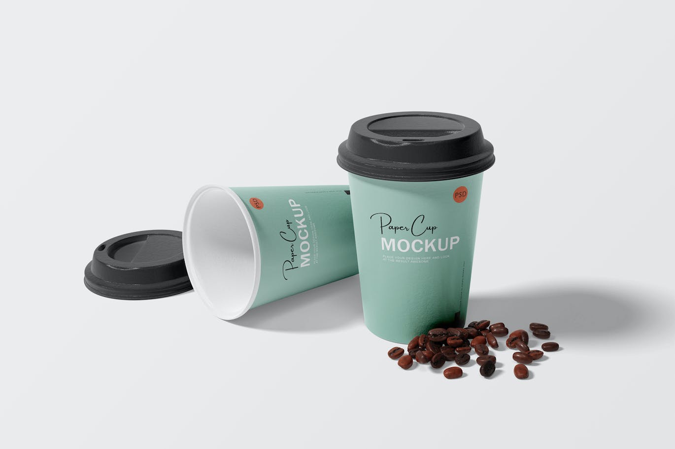 纸咖啡杯品牌设计样机 Paper coffee cup mockup 样机素材 第4张