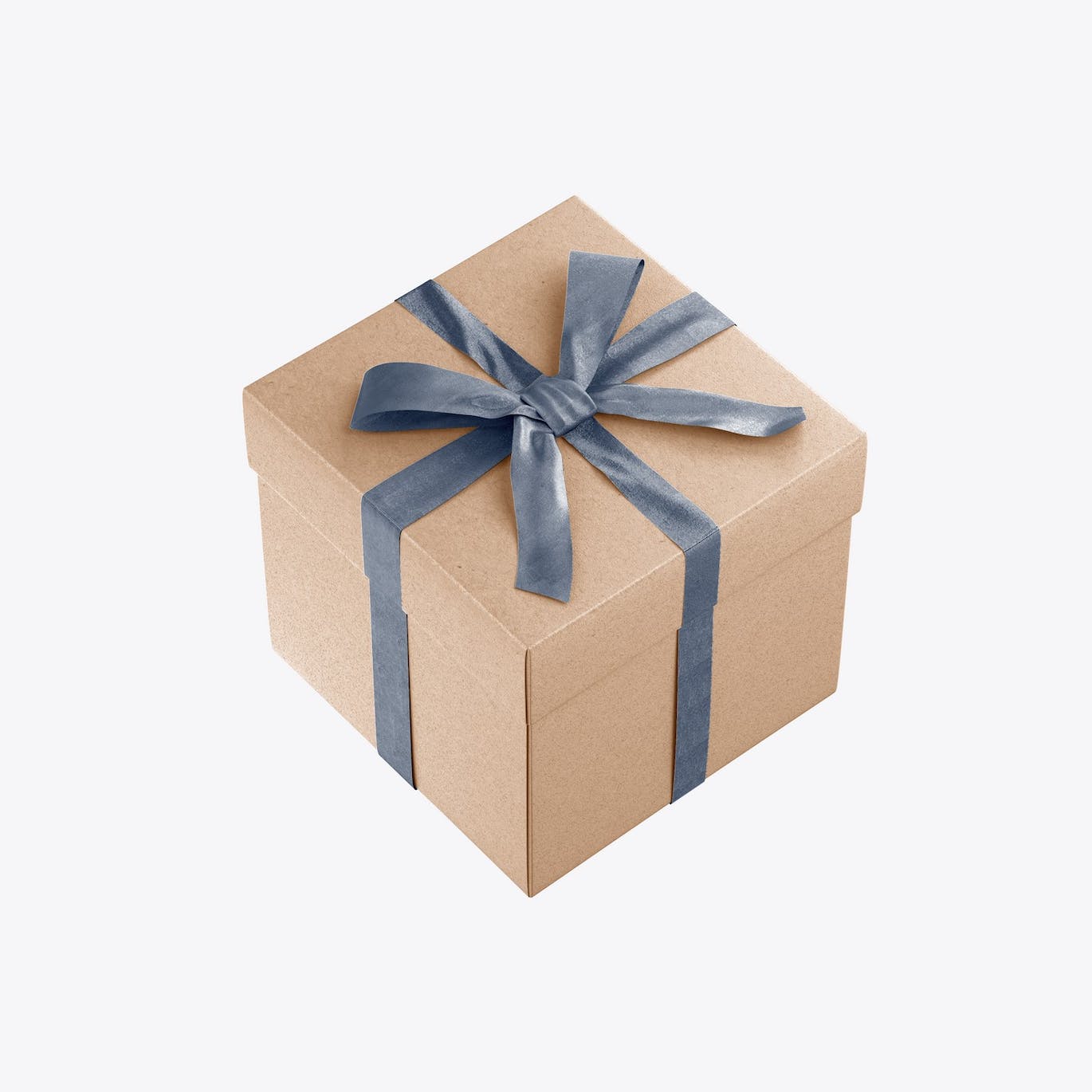 光泽蝴蝶结礼品盒设计样机 Set Glossy Gift Box Mockup 样机素材 第7张