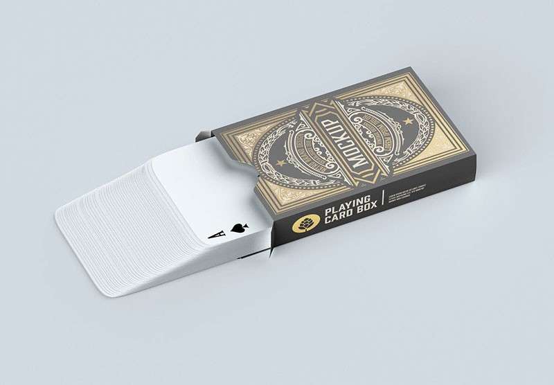扑克牌包装设计样机模板PSD 样机素材 第2张