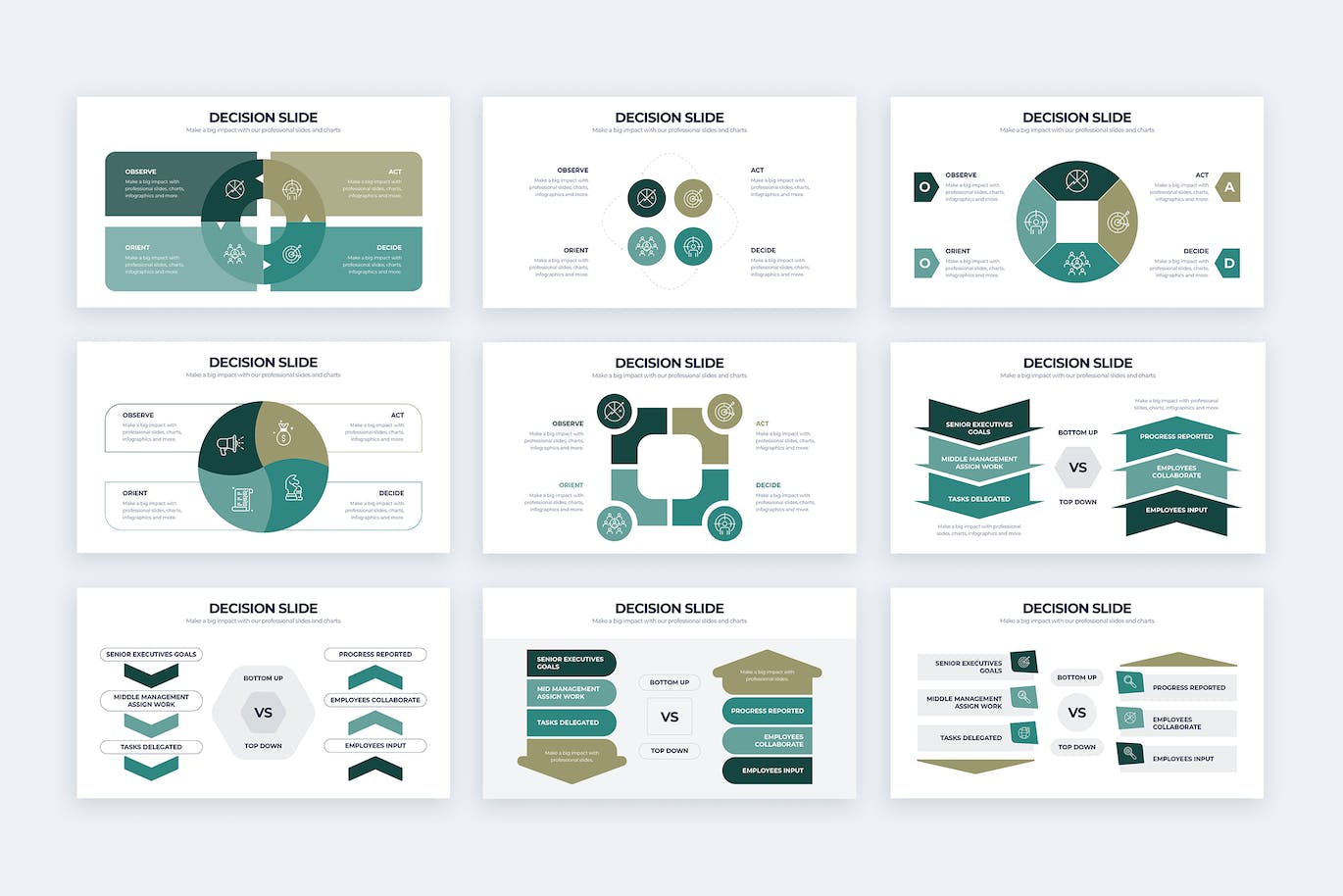 项目决策信息图表矢量模板 Business Decision Illustrator Infographics 幻灯图表 第2张