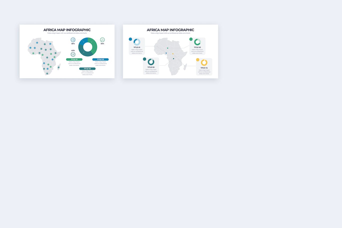 非洲地图信息图表矢量模板 Education Africa Map Illustrator Infographics 幻灯图表 第4张