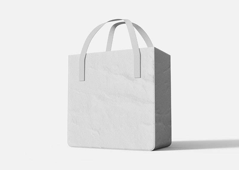 无纺布购物袋设计展示样机PSD模板 样机素材 第1张