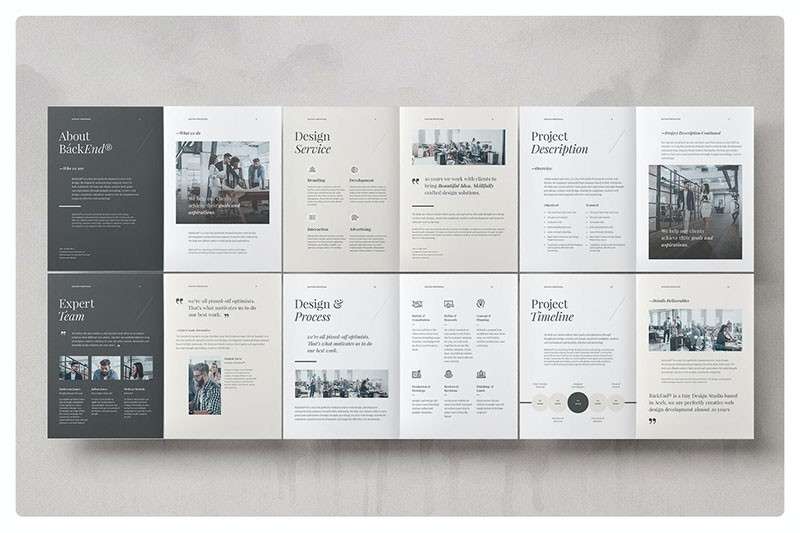 企业品牌宣传册设计模板，PSD AI INDD源文件 样机素材 第2张