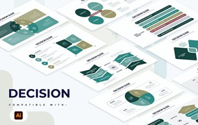 项目决策信息图表矢量模板 Business Decision Illustrator Infographics