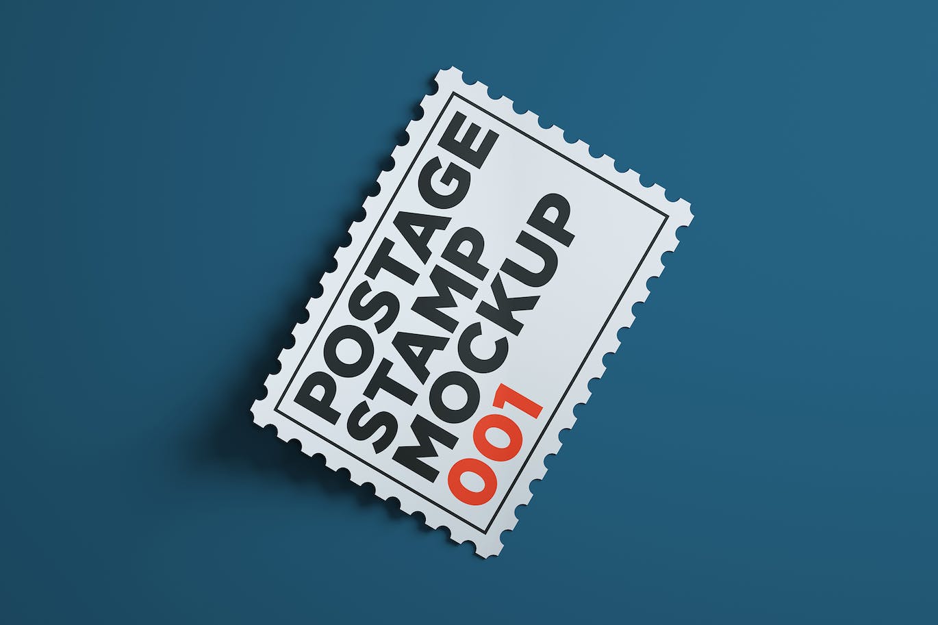 锯齿邮票图案Logo设计样机v1 Postage Stamp Mockup 001 样机素材 第1张