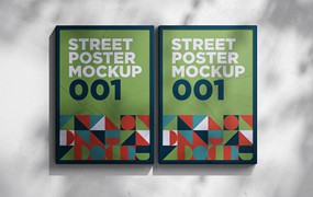 街道框架海报样机模板v1 Street Poster Mockup 001