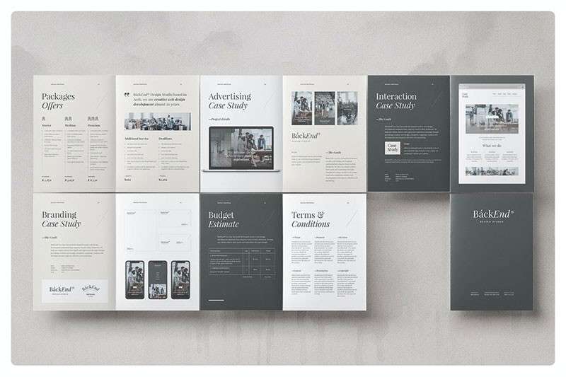 企业品牌宣传册设计模板，PSD AI INDD源文件 样机素材 第3张