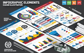 多用途通用信息图表元素模板 Infographic Elements