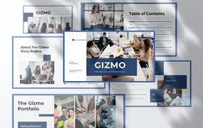工作汇报Powerpoint模板下载 Gizmo – Business Presentation PowerPoint Template