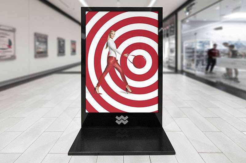 商场室内场景橱窗广告海报设计提案样机PSD 样机素材 第2张